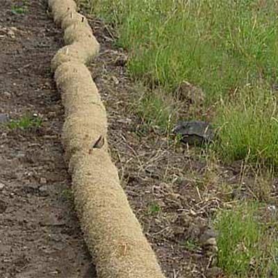 coir logs installation