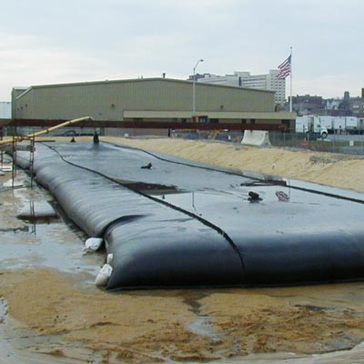 Geotextile Dewatering Bags - Desludging Wastewater Ponds