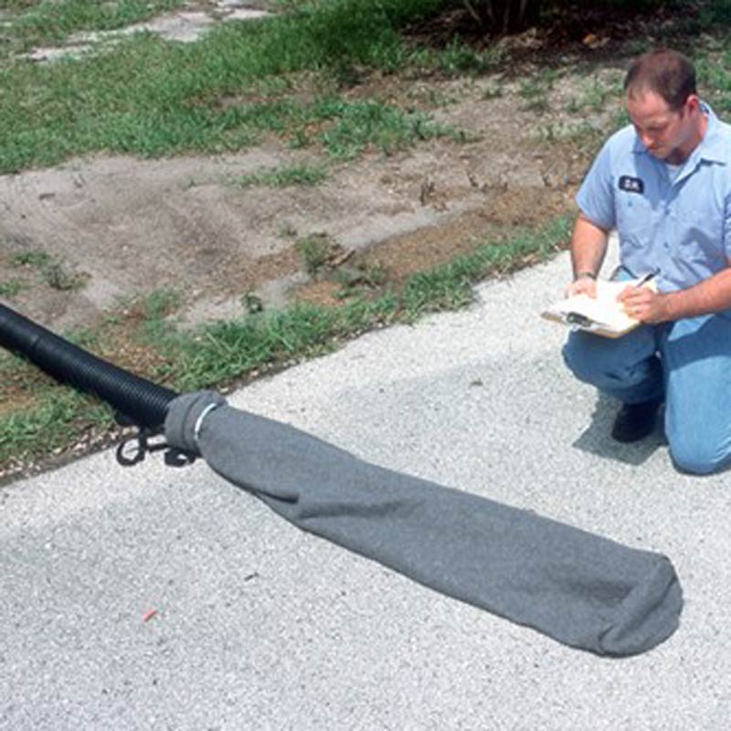 Pipe Sock for Jobsite Oil and Sediment Filtration