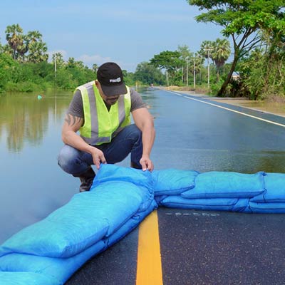 Store Bags w/Ties Polypropylene Black 10-Pack Tent Sandbags Water Curb Sandbags for Flooding,Sand Bag Flood Water Barrier 