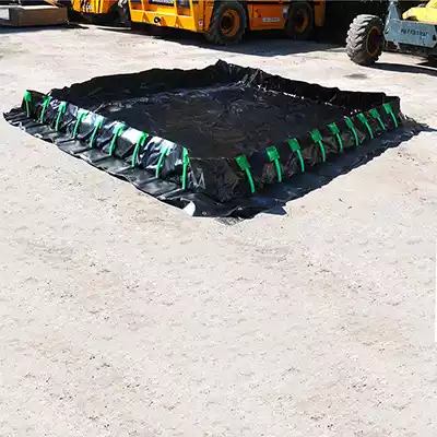 Flexible Stake Wall Spill berms