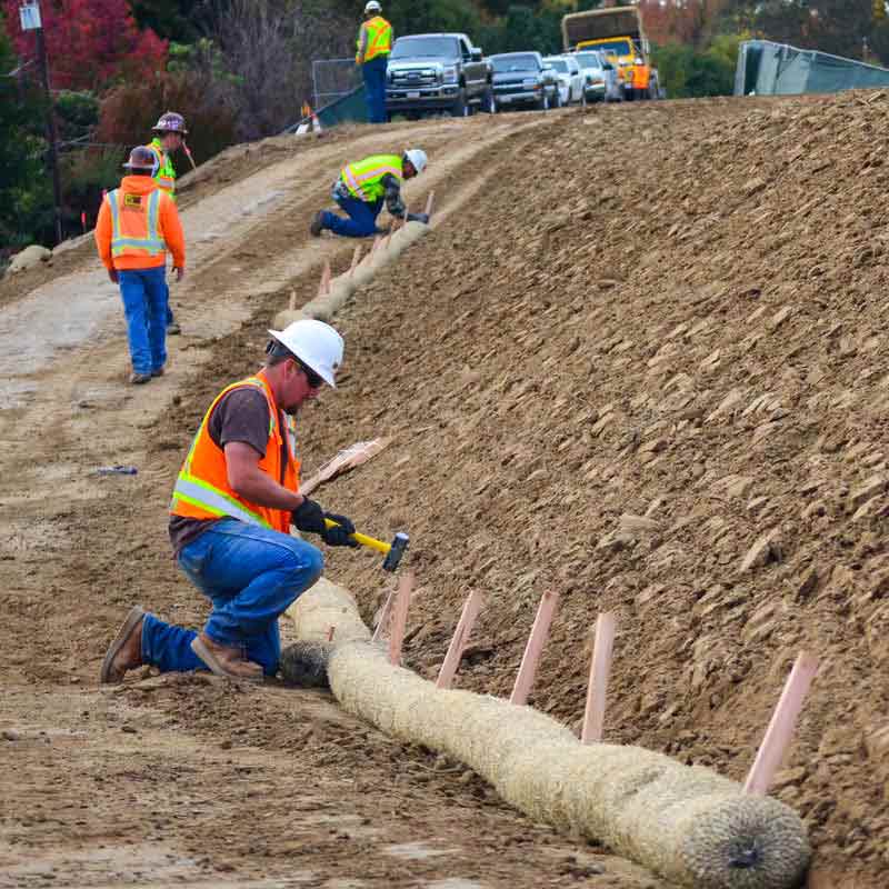 Straw Wattles Biodegradable Perimeter Erosion Control