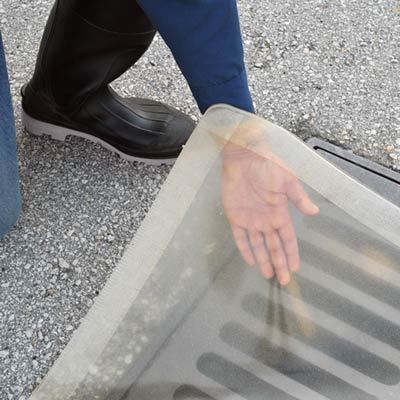 Hazmat Drain Covers  Transparent Drain Spill Protection