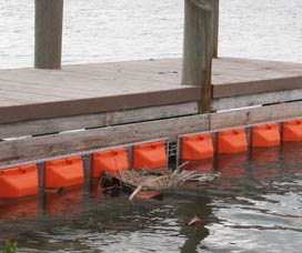 steel boom floating barrier