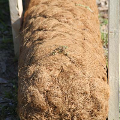 coir log closeup