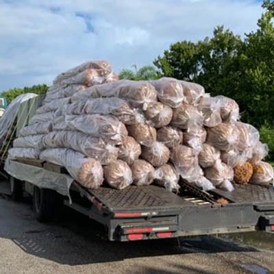 coir logs ready to ship