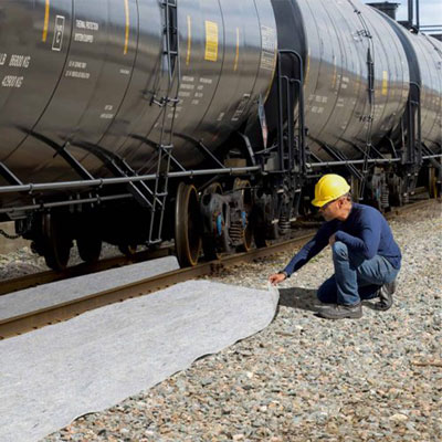 Railcar Spill Containment Berm